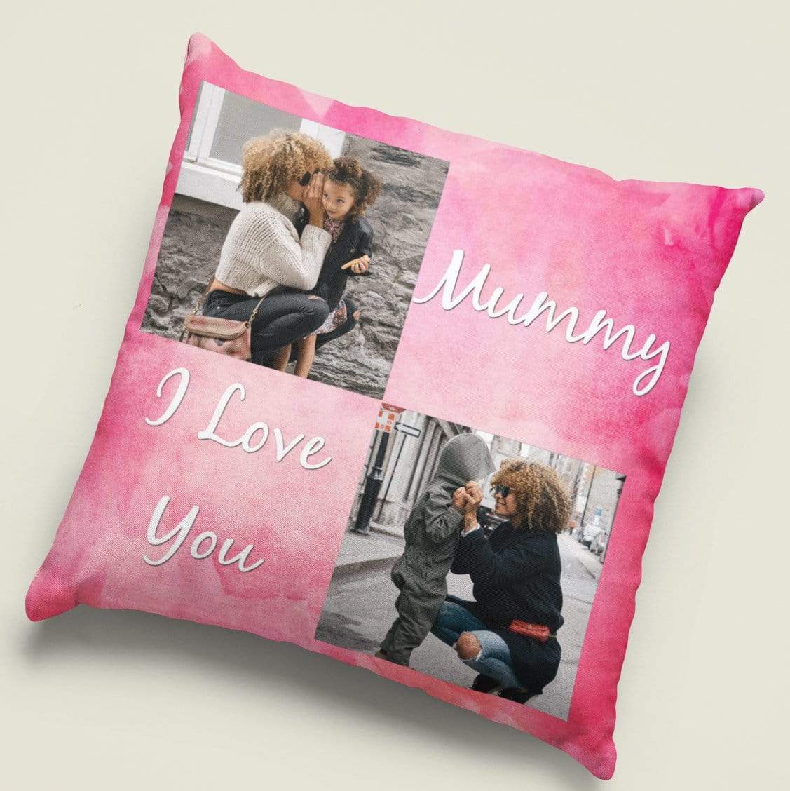 I Love You Watercolour Personalised Cushion